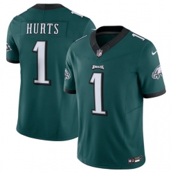 Men Philadelphia Eagles 1 Jalen Hurts Green 2023 F U S E  Vapor Untouchable Limited Stitched Football Jersey Men Philadelphia Eagles 1 Jalen Hurts Green 2023 F U S E  Vapor Untouchable Limited Stitched Football Jersey