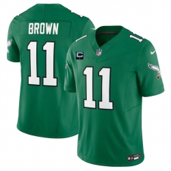 Men Philadelphia Eagles 11 A  J  Brown Green 2023 F U S E  With 1 Star C Patch Vapor Untouchable Limited Stitched Jersey Men Philadelphia Eagles 11 A  J  Brown Green 2023 F U S E  With 1 Star C Patch Vapor Untouchable Limited Stitched Jersey