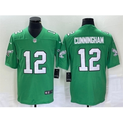 Men Philadelphia Eagles 12 Randall Cunningham Green Stitched Football Jersey Men Philadelphia Eagles 12 Randall Cunningham Green Stitched Football Jersey