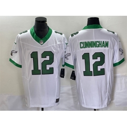 Men Philadelphia Eagles 12 Randall Cunningham White 2023 F U S E Vapor Untouchable Stitched Football Jersey Men Philadelphia Eagles 12 Randall Cunningham White 2023 F U S E Vapor Untouchable Stitched Football Jersey