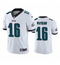 Men Philadelphia Eagles 16 Quez Watkins 2022 White Vapor Untouchable Limited Stitched Jersey