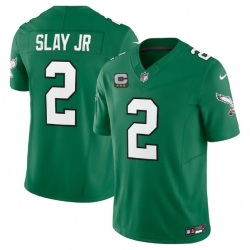 Men Philadelphia Eagles 2 Darius Slay JR Green 2023 F U S E  With C Patch Vapor Untouchable Stitched Football Jersey Men Philadelphia Eagles 2 Darius Slay JR Green 2023 F U S E  With C Patch Vapor Untouchable Stitched Football Jersey