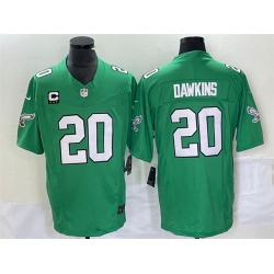 Men Philadelphia Eagles 20 Brian Dawkins Green 2023 F U S E With C Patch Vapor Untouchable Stitched Football Jersey Men Philadelphia Eagles 20 Brian Dawkins Green 2023 F U S E With C Patch Vapor Untouchable Stitched Football Jersey