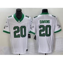 Men Philadelphia Eagles 20 Brian Dawkins White 2023 F U S E Vapor Untouchable Stitched Football Jersey Men Philadelphia Eagles 20 Brian Dawkins White 2023 F U S E Vapor Untouchable Stitched Football Jersey