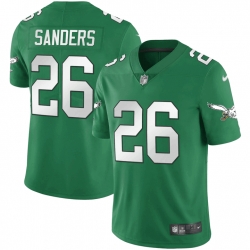 Men Philadelphia Eagles 26 Miles Sanders Green Vapor Untouchable Limited Stitched Football Jersey Men Philadelphia Eagles 26 Miles Sanders Green Vapor Untouchable Limited Stitched Football Jersey