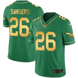 Men Philadelphia Eagles 26 Miles Sanders Green gold Vapor Untouchable Limited Stitched Football Jersey Men Philadelphia Eagles 26 Miles Sanders Green gold Vapor Untouchable Limited Stitched Football Jersey