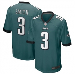 Men Philadelphia Eagles 3 Nolan Smith Green Stitched Game Jersey Men Philadelphia Eagles 3 Nolan Smith Green Stitched Game Jersey