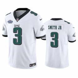 Men Philadelphia Eagles 3 Nolan Smith JR White 2023 F U S E  With Prem1ere Patch Vapor Untouchable Limited Stitched Football Jersey Men Philadelphia Eagles 3 Nolan Smith JR White 2023 F U S E  With Prem1ere Patch Vapor Untouchable Limited Stitched Football Jersey