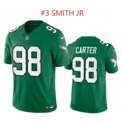 Men Philadelphia Eagles #3 Smith JR Green 2023 F U S E Vapor Untouchable Stitched Football Jersey Men Philadelphia Eagles #3 Smith JR Green 2023 F U S E Vapor Untouchable Stitched Football Jersey