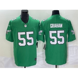 Men Philadelphia Eagles 55 Brandon Graham Green 2023 F U S E  Vapor Untouchable Stitched Football Jersey Men Philadelphia Eagles 55 Brandon Graham Green 2023 F U S E  Vapor Untouchable Stitched Football Jersey