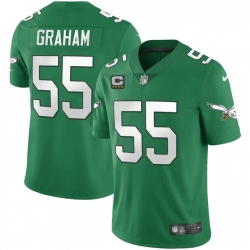 Men Philadelphia Eagles 55 Brandon Graham Green Vapor Untouchable Limited Stitched jerseys Men Philadelphia Eagles 55 Brandon Graham Green Vapor Untouchable Limited Stitched jerseys