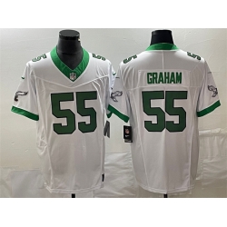 Men Philadelphia Eagles 55 Brandon Graham White 2023 F U S E Vapor Untouchable Stitched Football Jersey Men Philadelphia Eagles 55 Brandon Graham White 2023 F U S E Vapor Untouchable Stitched Football Jersey