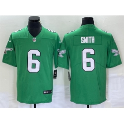 Men Philadelphia Eagles 6 DeVonta Smith Green Stitched Football Jersey Men Philadelphia Eagles 6 DeVonta Smith Green Stitched Football Jersey