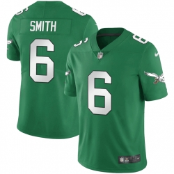 Men Philadelphia Eagles 6 DeVonta Smith Green Vapor Untouchable Limited Stitched Jersey Men Philadelphia Eagles 6 DeVonta Smith Green Vapor Untouchable Limited Stitched Jersey