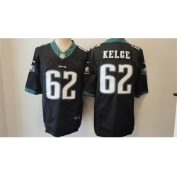 Men Philadelphia Eagles 62 Jason Kelce Black 2023 F U S E  Vapor Untouchable Limited Stitched Football Jersey Men Philadelphia Eagles 62 Jason Kelce Black 2023 F U S E  Vapor Untouchable Limited Stitched Football Jersey