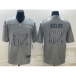 Men Philadelphia Eagles 62 Jason Kelce Gray Atmosphere Fashion Stitched Jersey Men Philadelphia Eagles 62 Jason Kelce Gray Atmosphere Fashion Stitched Jersey