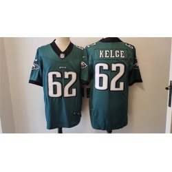 Men Philadelphia Eagles 62 Jason Kelce Green 2023 F U S E  Vapor Untouchable Limited Stitched Football Jersey Men Philadelphia Eagles 62 Jason Kelce Green 2023 F U S E  Vapor Untouchable Limited Stitched Football Jersey
