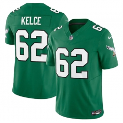 Men Philadelphia Eagles 62 Jason Kelce Green 2023 F U S E  Vapor Untouchable Stitched Football Jersey Men Philadelphia Eagles 62 Jason Kelce Green 2023 F U S E  Vapor Untouchable Stitched Football Jersey