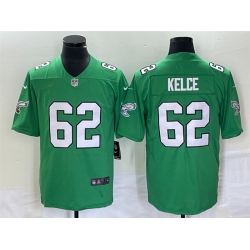 Men Philadelphia Eagles 62 Jason Kelce Green Stitched Football Jersey Men Philadelphia Eagles 62 Jason Kelce Green Stitched Football Jersey