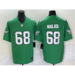 Men Philadelphia Eagles 68 Jordan Mailata Green 2023 F U S E Vapor Untouchable Stitched Football Jersey Men Philadelphia Eagles 68 Jordan Mailata Green 2023 F U S E Vapor Untouchable Stitched Football Jersey