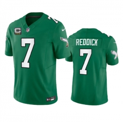 Men Philadelphia Eagles 7 Haason Reddick Green 2023 F U S E With C Patch Vapor Untouchable Stitched Football Jersey Men Philadelphia Eagles 7 Haason Reddick Green 2023 F U S E With C Patch Vapor Untouchable Stitched Football Jersey