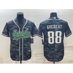 Men Philadelphia Eagles 88 Dallas Goedert Grey Camo With Patch Cool Base Stitched Baseball Jersey Men Philadelphia Eagles 88 Dallas Goedert Grey Camo With Patch Cool Base Stitched Baseball Jersey