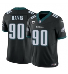 Men Philadelphia Eagles 90 Jordan Davis Black 2025 F U S E 1 Star C PatchVapor Untouchable Limited Throwback Stitched Football Jersey Men Philadelphia Eagles 90 Jordan Davis Black 2025 F U S E 1 Star C PatchVapor Untouchable Limited Throwback Stitched Football Jersey