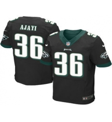 Mens Philadelphia Eagles  36 Jay Ajayi Black Alternate Stitched NFL Nike Elite Jersey