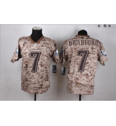 NEW Philadelphia Eagles #7 Sam Bradford Camo Men NFL New Elite Jersey