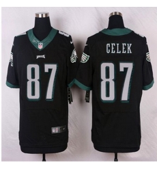 NEW Philadelphia Eagles #87 Brent Celek Black Alternate Mens Stitched NFL Elite Jersey