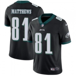 Nike Eagles #81 Jordan Matthews Black Alternate Mens Stitched NFL Vapor Untouchable Limited Jersey