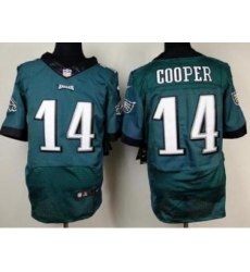 Nike Philadelphia Eagles 14 Riley Cooper Green Elite NFL Jersey