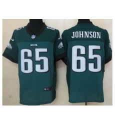 Nike Philadelphia Eagles 65 Lane Johnson Green Elite NFL Jersey