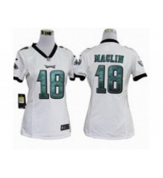 Nike Women NFL Philadelphia Eagles #18 Jeremy Maclin White Jerseys