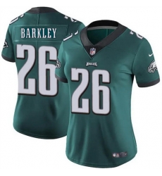 Women Philadelphia Eagles 26 Saquon Barkley Green Vapor Untouchable Limited Stitched Football Jersey