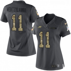 Womens Nike Philadelphia Eagles 11 Carson Wentz Limited Black 2016 Salute to Service Wentzylvania NFL Jersey Womens Nike Philadelphia Eagles 11 Carson Wentz Limited Black 2016 Salute to Service Wentzylvania NFL Jersey