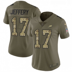 Womens Nike Philadelphia Eagles 17 Alshon Jeffery Limited OliveCamo 2017 Salute to Service NFL Jersey Womens Nike Philadelphia Eagles 17 Alshon Jeffery Limited OliveCamo 2017 Salute to Service NFL Jersey