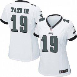 Womens Nike Philadelphia Eagles 19 Golden Tate III Game White NFL Jerse Womens Nike Philadelphia Eagles 19 Golden Tate III Game White NFL Jerse
