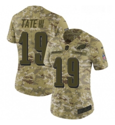 Womens Nike Philadelphia Eagles 19 Golden Tate III Limited Camo 2018 Salute to Service NFL Jerse