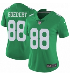 Womens Nike Philadelphia Eagles 88 Dallas Goedert Limited Green Rush Vapor Untouchable NFL Jersey