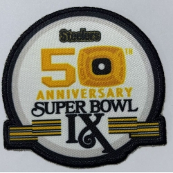 Men Steelers 50th Anniversary Patch Biaog