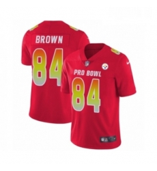 Mens Nike Pittsburgh Steelers 84 Antonio Brown Limited Red AFC 2019 Pro Bowl NFL Jersey