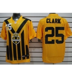 Nike Pittsburgh Steelers 25 Ryan Clark Yellow Elite 1933s Throwback NFL Jersey