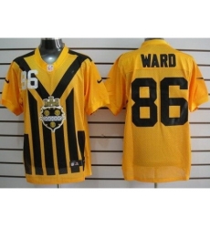 Nike Pittsburgh Steelers 86 Hines Ward Yello Elite 1933s Throwback NFL Jersey