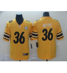 Nike Steelers 36 Jerome Bettis Gold Inverted Legend Limited Jersey