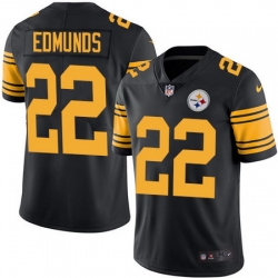 Nike Steelers #22 Terrell Edmunds Black Youth Stitched NFL Limited Rush Jersey Nike Steelers #22 Terrell Edmunds Black Youth Stitched NFL Limited Rush Jersey