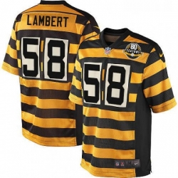 Youth Nike Pittsburgh Steelers 58 Jack Lambert Limited YellowBlack Alternate 80TH Anniversary Throwback NFL Jersey Youth Nike Pittsburgh Steelers 58 Jack Lambert Limited YellowBlack Alternate 80TH Anniversary Throwback NFL Jersey