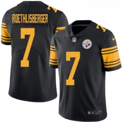 Youth Nike Pittsburgh Steelers 7 Ben Roethlisberger Limited Black Rush Vapor Untouchable NFL Jersey Youth Nike Pittsburgh Steelers 7 Ben Roethlisberger Limited Black Rush Vapor Untouchable NFL Jersey