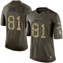 Youth Nike Steelers #81 Jesse James Green Stitched NFL Limited 2015 Salute to Service Jersey Youth Nike Steelers #81 Jesse James Green Stitched NFL Limited 2015 Salute to Service Jersey
