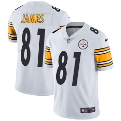 Youth Nike Steelers #81 Jesse James White Stitched NFL Vapor Untouchable Limited Jersey Youth Nike Steelers #81 Jesse James White Stitched NFL Vapor Untouchable Limited Jersey